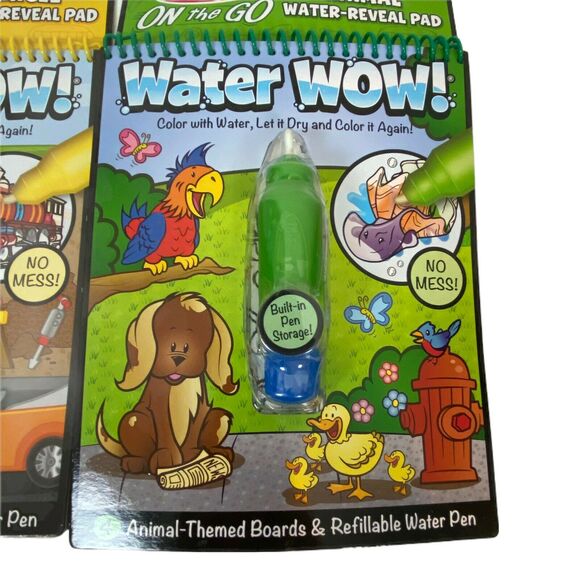 Melissa & Doug Activity Book Set Of Three On The Go Water Wow Water Reveal Pad - Picture 6 of 13